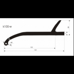Универсальные резиновые расширители арок (фендеры) K100 W 