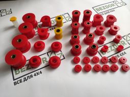 Комплект поліуретанових втулок GreenMile4x4 для Mitsubishi Pajero I/ Hyundai Galloper (на важелях 60мм)