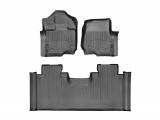 Килимки резинові WeatherTech для Ford F-150 2015+ передні чорні 446971