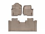 Килимки резинові WeatherTech для Ford F-150 2015+ передні бежеві 456971