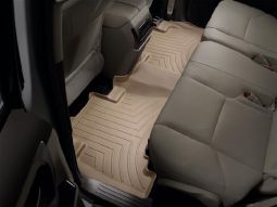Коврики резиновые WeatherTech для Toyota Land Cruiser Prado 150 2014+ задние бежевые 452862