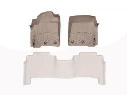 Коврики резиновые WeatherTech для Toyota Land Cruiser 200 2012+ передние бежевые 454231