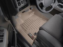 Коврики резиновые WeatherTech для Toyota Tundra/Sequoia 2012+ передние бежевые 454081