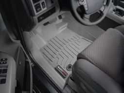 Коврики резиновые WeatherTech для Toyota Tundra/Sequoia 2012+ передние серые 464081