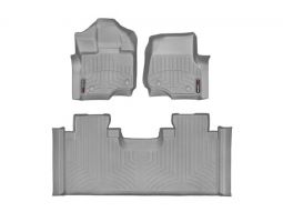 Коврики резиновые WeatherTech для Ford F-150 2015+ задние серые 466973