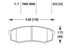 Задние дисковые тормозные колодки DBA HB477Y.610 для Toyota Land Cruiser, FJ Cruiser, Mitsubishi Pajero