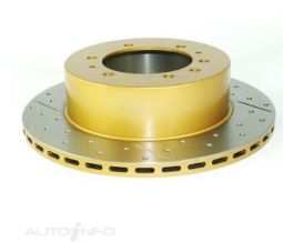 Задний тормозной диск DBA Street Series X-GOLD с поперечной перфорацией и насечками (DBA 622X) Для Nissan Patrol Y61