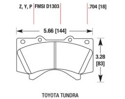 Передние дисковые тормозные колодки DBA HB589P.704 для Toyota Land Cruiser, Tundra