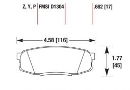Задние дисковые тормозные колодки DBA HB590P.682 для Toyota Land Cruiser