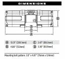 Лебідка Warn Axon 35-S із синтетичним тросом 12V 3500 LBS (1588 кг) 101130