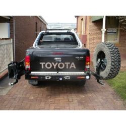 Крепление запасного колеса Kaymar к заднему бамперу (левая сторона) для Toyota Hilux с 2005 (K1021)