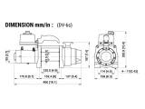 Лебідка електрична COMEUP DV-6S 12V 6000 LBS (2720 кг) з синтетичним тросом 854752 