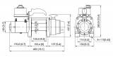 Лебідка електрична COMEUP DV-6 12V 6000 LBS (2720 кг) 854750