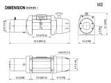 Автомобільна лебідка COMEUP Seal MadX 8.0s MD (без троса) 12V 8000lbs (3630 кг) 296155