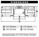 Лебідка Warn Axon 45 12V 4500 LBS (2041 кг) 101145