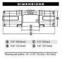 Лебідка Warn Axon 55-s із синтетичним тросом 12V 5500 LBS (2495 кг) 101150