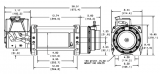 Лебідка для евакуатора WARN Industrial 18DC без троса 24V 18000LBS (8165 кг) 72005