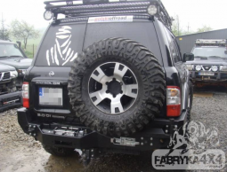 Задний бампер с монтажной плитой под лебёдку для Nissan Patrol Y61 (1998-2005 )