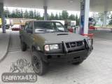 Передний бампер для Nissan Navara D22(1997-2000) с монтажной плитой под лебедку и кенгурятником