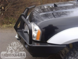 Передній бампер для Nissan Navara D22 (2001-2004) з плитою під лебідку і кенгурятником