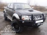 Передній бампер для Nissan Navara D22 (2001-2004) з плитою під лебідку і кенгурятником