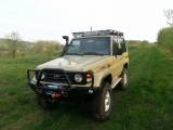 Передний бампер для TOYOTA LAND CRUISER HZJ 71 (1999-2007) с кенгурятником и плитой под лебедку