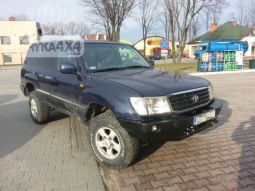 Бампер передний для Toyota LC100, J105 (1998 - 2007) с монтажной плитой под лебедку без кенгурятника