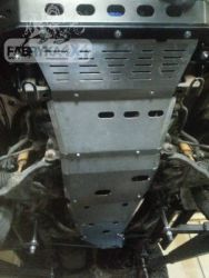 Защита коробки передач и редуктора для Toyota Land Cruiser J120 (2002-2009) алюминиевая