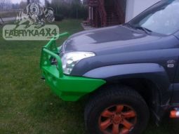 Передний бампер для LC120-J125 (2002-2009) с монтажной плитой под лебедку, с кенгурятником