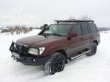 Бампер передний для Toyota LC100(1998 - 2003) и (LC100, HDJ100, J10)(2003-2008) с монтажной плитой под лебедку и с кенгурятником