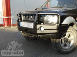 Передний бампер с монтажной плитой под лебедку и кенгурятником для Suzuki Jimny III (2004-2012) 1.3 DDiS