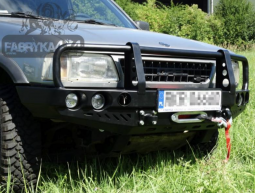 Бампер передний для Оpel Frontera A (1991-1998) с плитой под лебедку, без кенгурятника