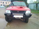 Передній бампер для Mitsubishi L200 (1999-2005) з плитою під лебідку, без кенгурятника