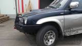 Передний бампер для Mitsubishi L200(1999 - 2005г) с плитой под лебедку и кенгурятником