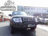 Передний бампер для Pajero IV(с 2006г) с плитой под лебедку и кенгурятником