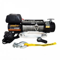 Лебедка электрическая Kangaroowinch K12000PS Performance Series 12V с синтетическим тросом 12000 LBS (5443 кг) K12000PS-SR-12V