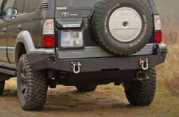 Задний бампер off-road Toyota Land Cruiser J90 More 4x4