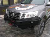 Передний бампер с монтажной плитой под ллебудку для NISSAN NAVARA D23 2014-