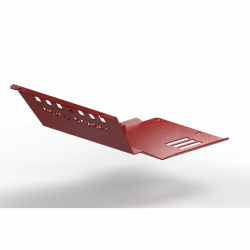 Защита двигателя и переднего моста красная дляJeep Cherokee/Liberty KJ 2002-2008