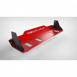 Защита радиатора и стабилизатора на бампер красная для Jeep Wrangler JL 2018-