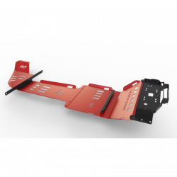 Комплект захисту з монтажною плитою під лебітку для Ford F-150 2009-2014 червоний