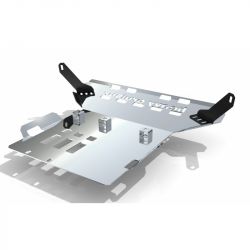 Силовая защита радиатора, двигателя и переднего моста алюминиевая для RAM 1500 2019 – с активным спойлером