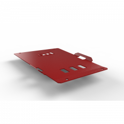 Захист коробки передач червоний для Nissan D23 NP300 2014-