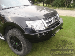 Передній бампер з монтажною плитою під лебідку для Mitsubishi Pajero IV (2015-)