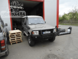 Передній бампер для Toyota Land Cruiser HZJ78 (c 2007 р) з монтажною плитою під лебідку і кенгурятником