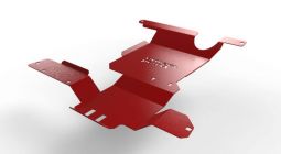 Защита коробки передач и редуктора красная для Lexus LX 450 1995-1997 гг. 