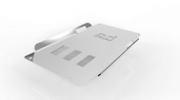 Защита коробки красная алюминиевая для Range Rover L322 2002-2006