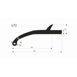 Универсальные резиновые расширители арок (фендеры) K70 
