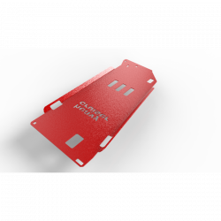 Защита коробки передач красная Toyota Land Cruiser 100 J100 4.7 V8 1998-2007