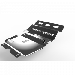 Защита радиатора, двигателя и переднего моста алюминиевая OFFROAD для Toyota Hilux Revo 2015-